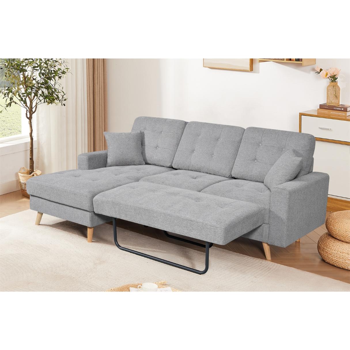 Nexa 3 Seater Fabric Sofa Bed with Storage Chaise