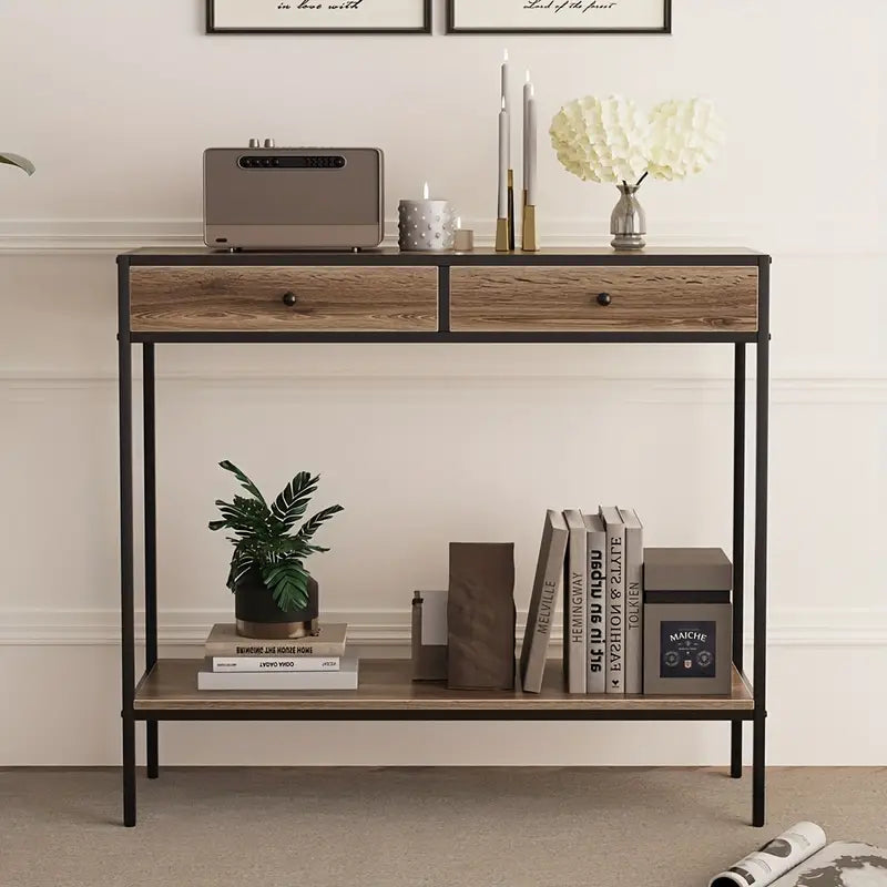 Heathfield 2 Drawer Hall Table-2