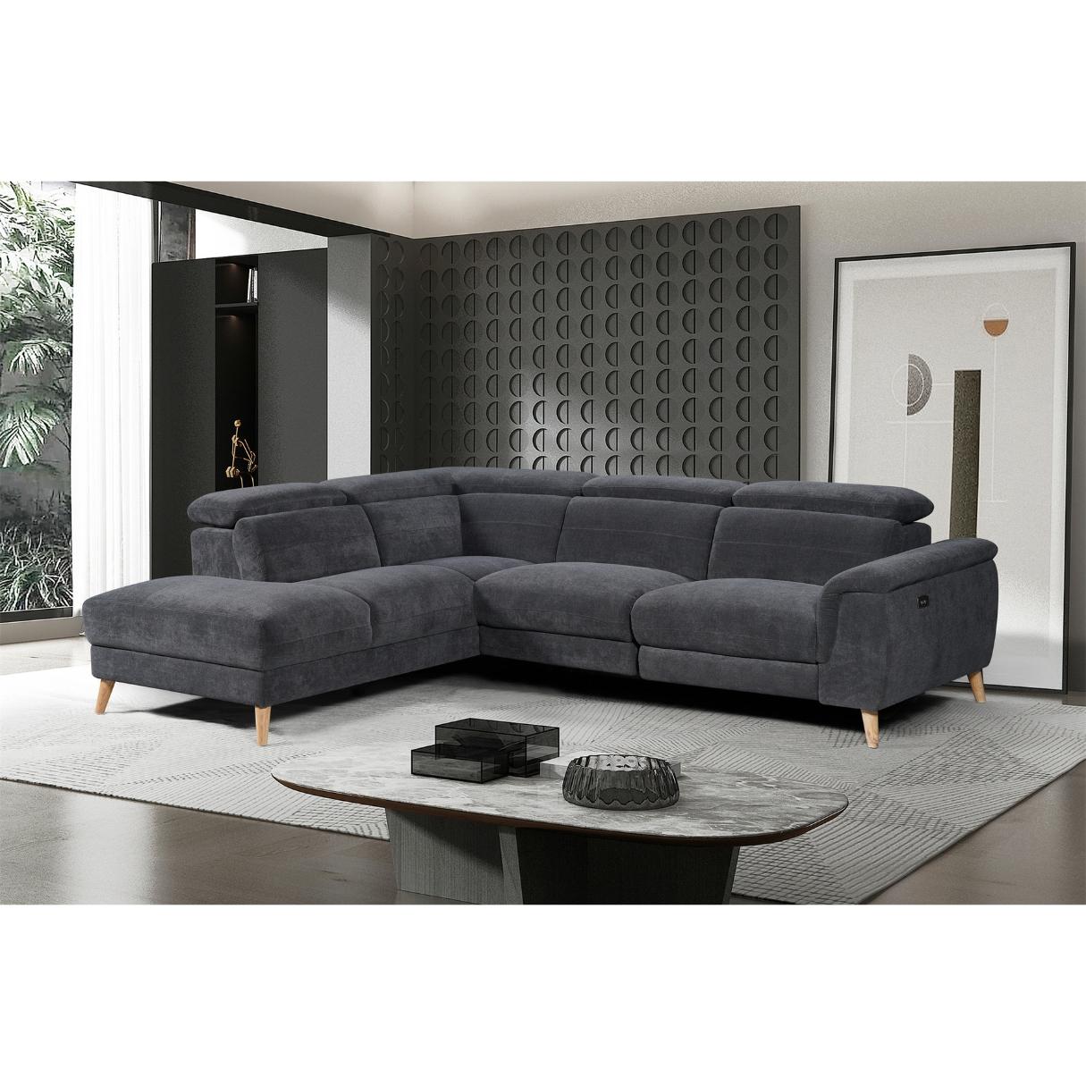 Montero Fabric Electric Corner Recliner with Chaise
