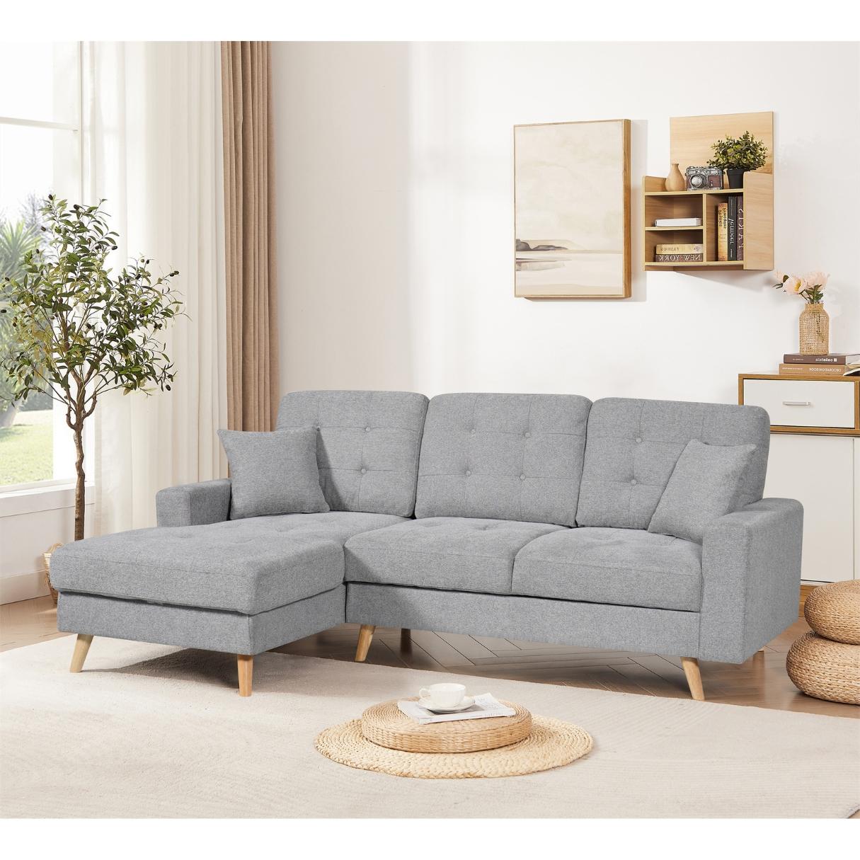 Nexa 3 Seater Fabric Sofa Bed with Storage Chaise
