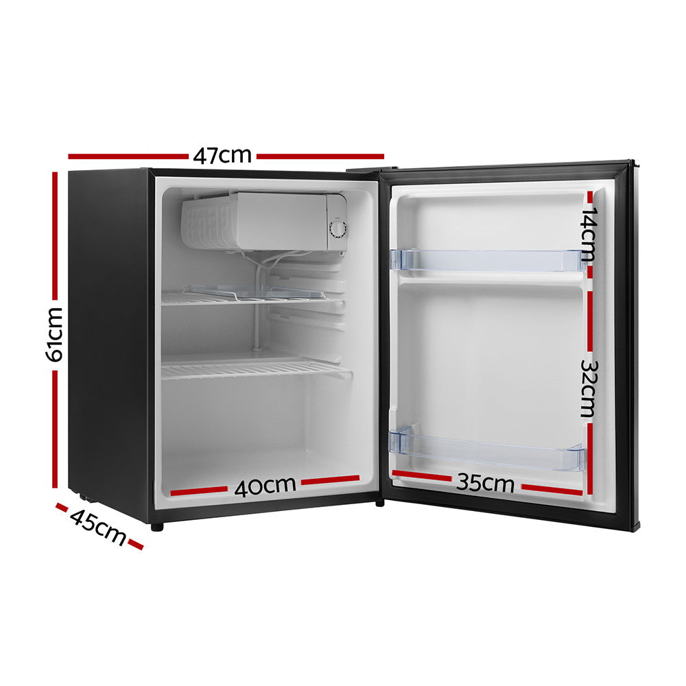 NNEDSZ 70L Portable Mini Bar Fridge - Black