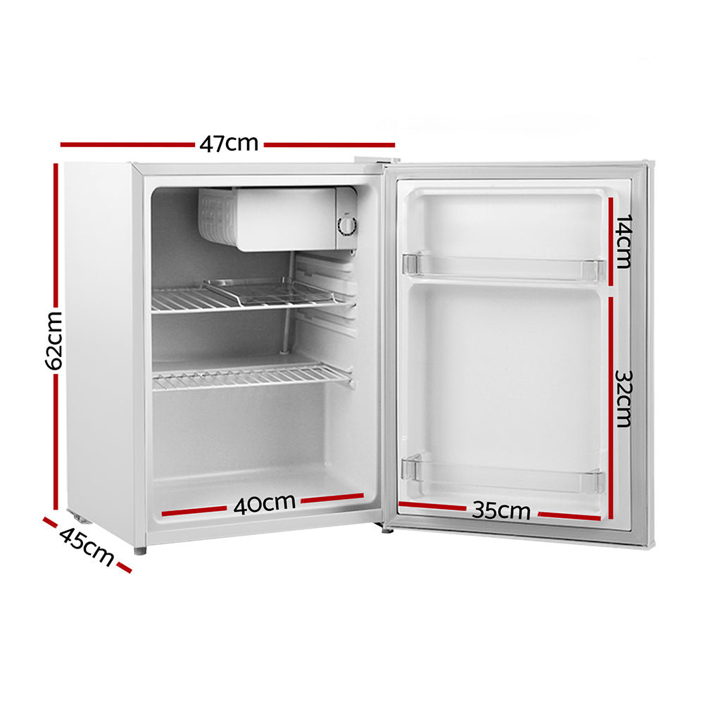 NNEDSZ 70L Portable Mini Bar Fridge - White