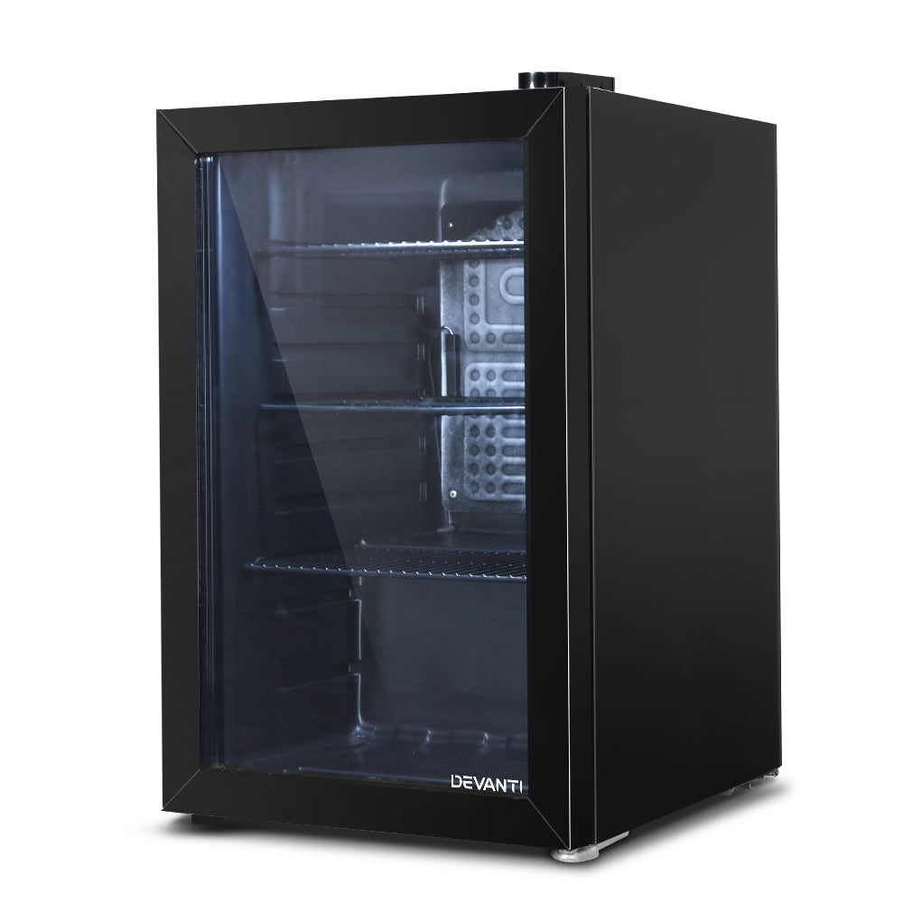 NNEDSZ 70L Bar Fridge Glass Door Mini Countertop Freezer Fridges Bottle Cooler