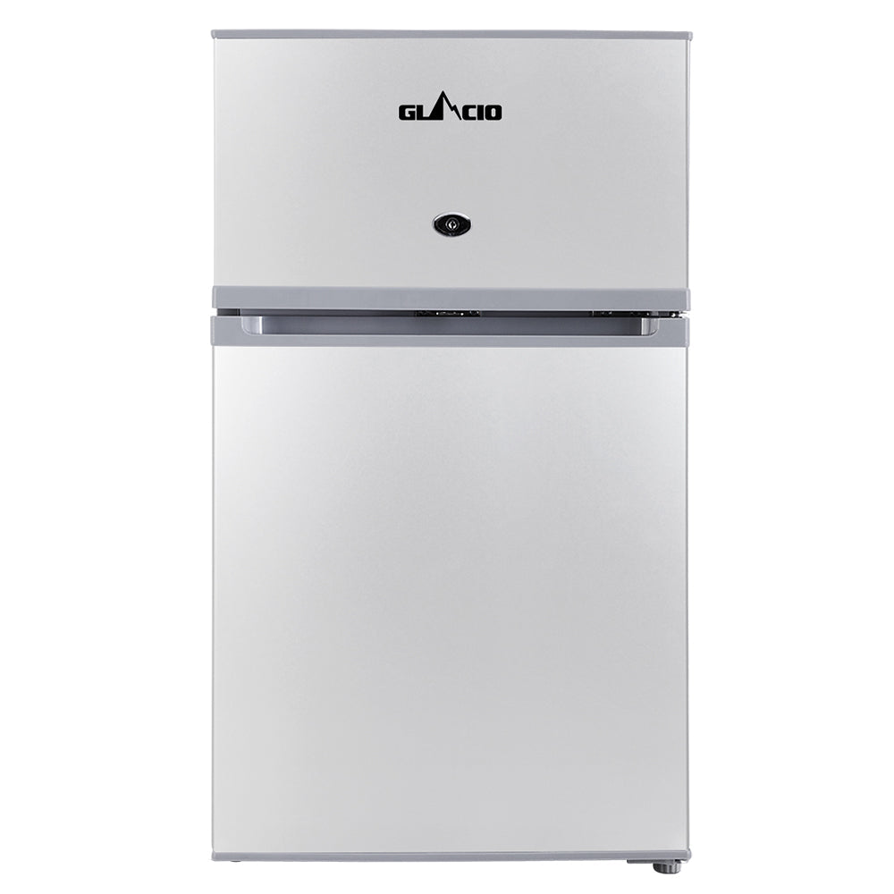 NNEDSZ 65L Portable Fridge Bar Freezer Cooler Upright 12V/24V/240V Caravan Car Silver