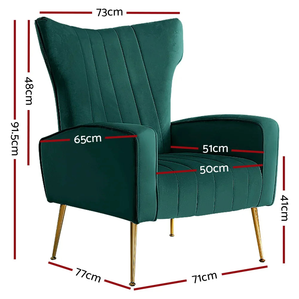 Montclair Velvet Armchair