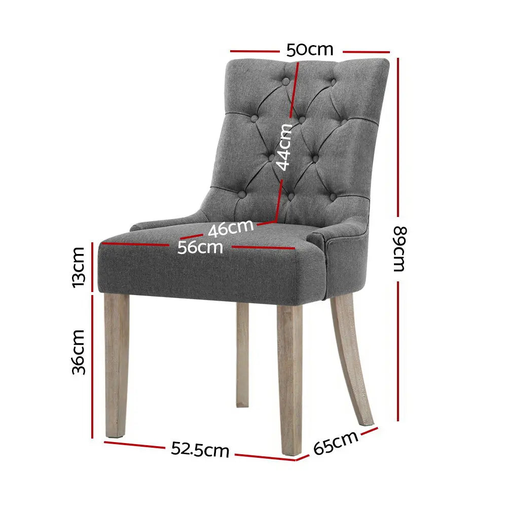 Lindenhall Fabric Dining Chair - Set of 2