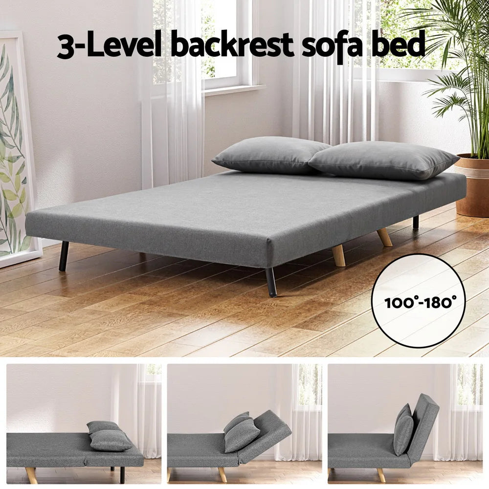 Nori Fabric 2 Seater Sofa Bed