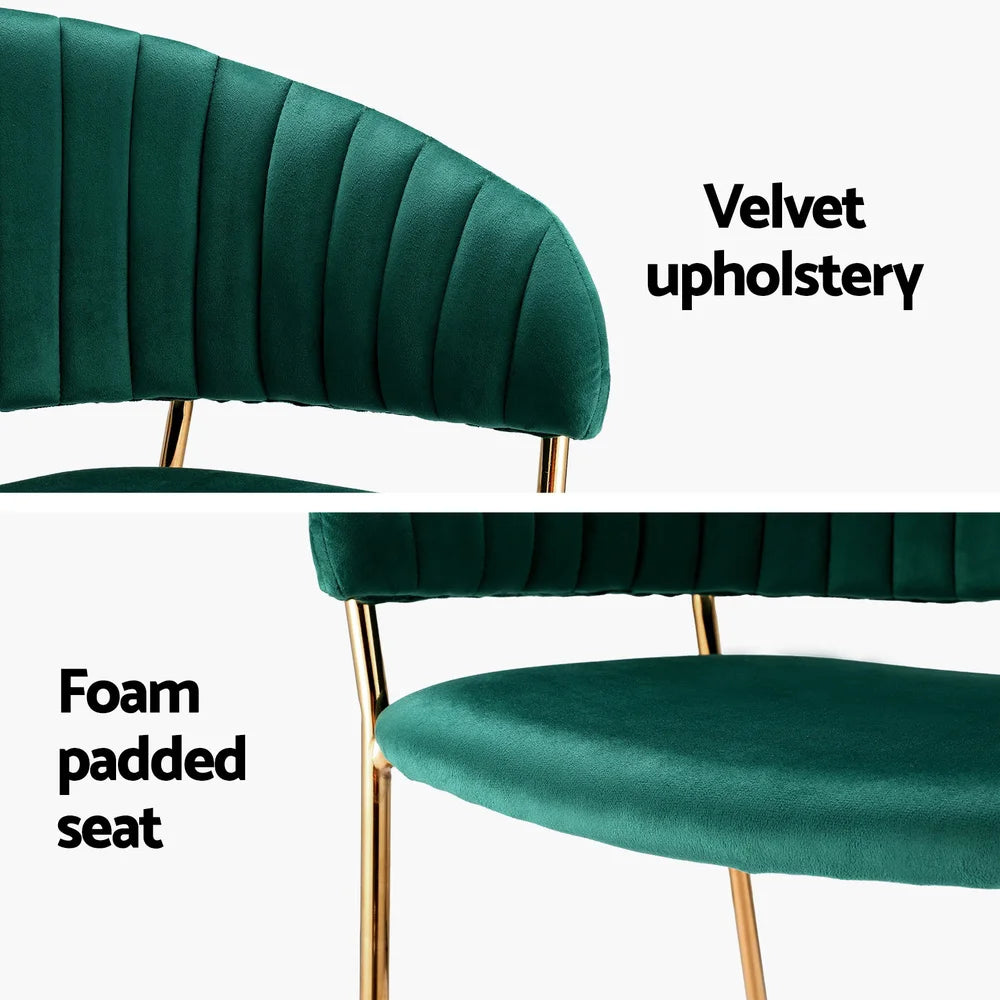 Virello Premium Velvet Dining Chair - Set of 2