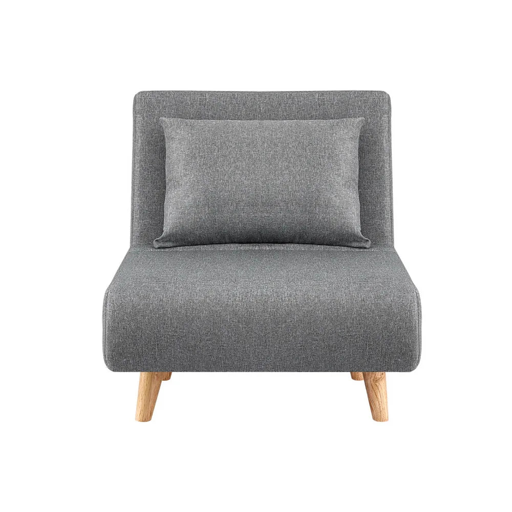 Nori Fabric Single Seater Sofa Bed