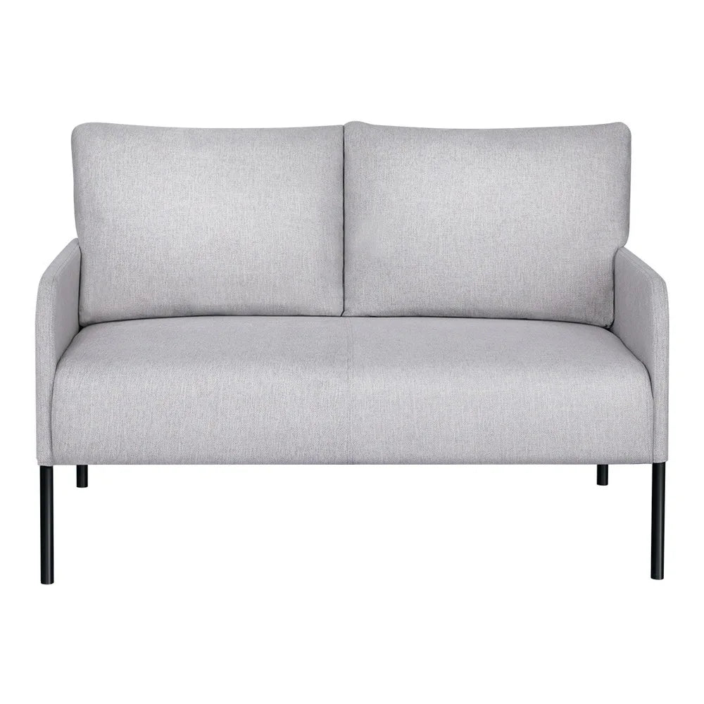 Evelyn 2 Seater Armchair Linen Fabric Grey