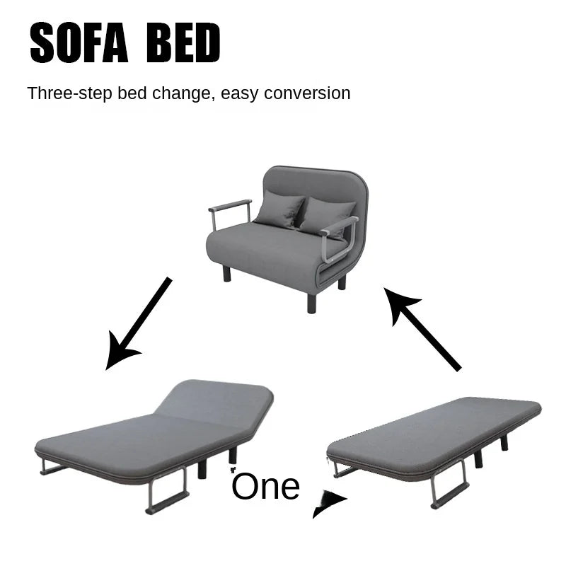 Silverton Grey Folding Sofa Bed-4