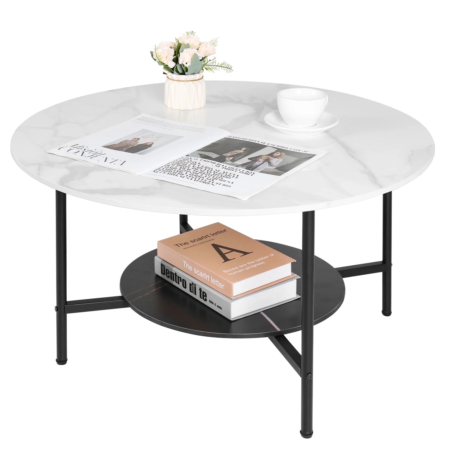 Elena Stone Round Coffee Table