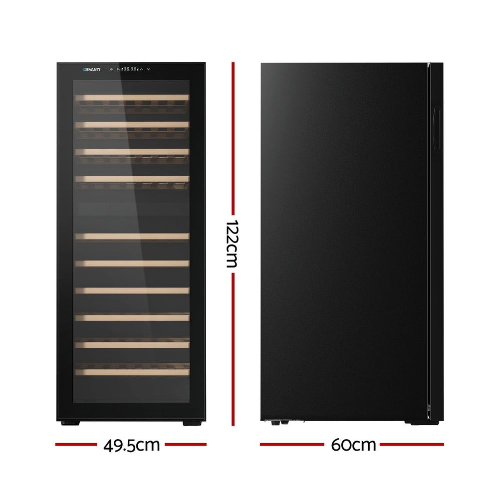 NNEDSZ Wine Cooler Fridge Compressor Dual Zone 80 Bottles