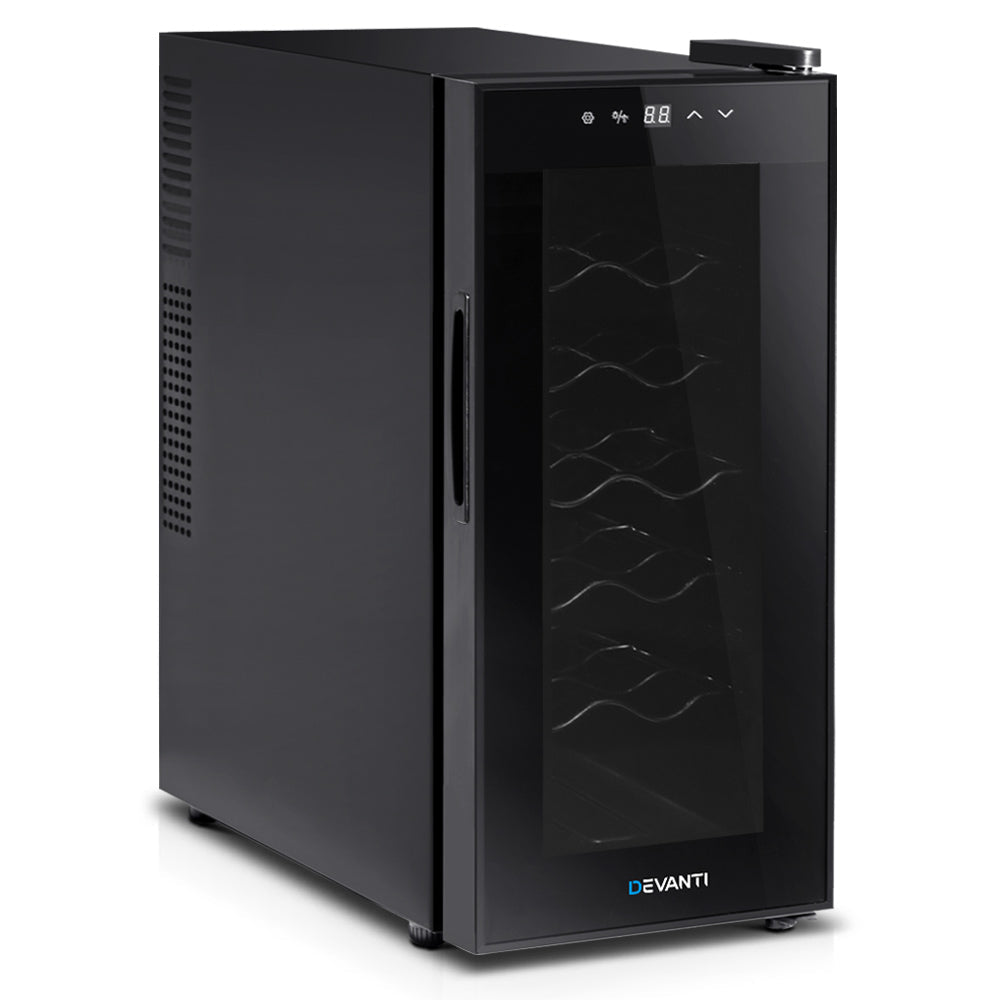 NNEDSZ Wine Cooler 12 Bottle Thermoelectric Fridge Storage Chiller