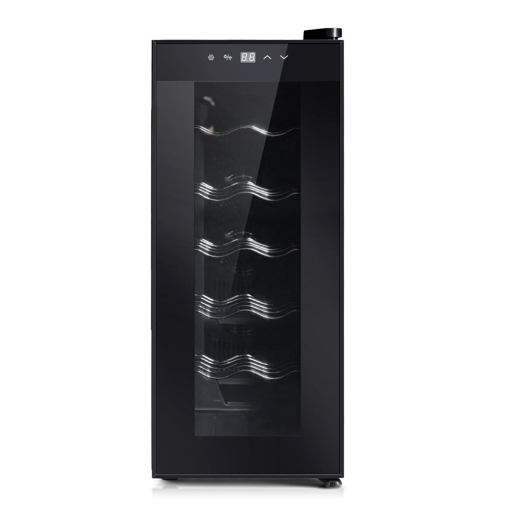 NNEDSZ Wine Cooler 12 Bottle Thermoelectric Fridge Storage Chiller
