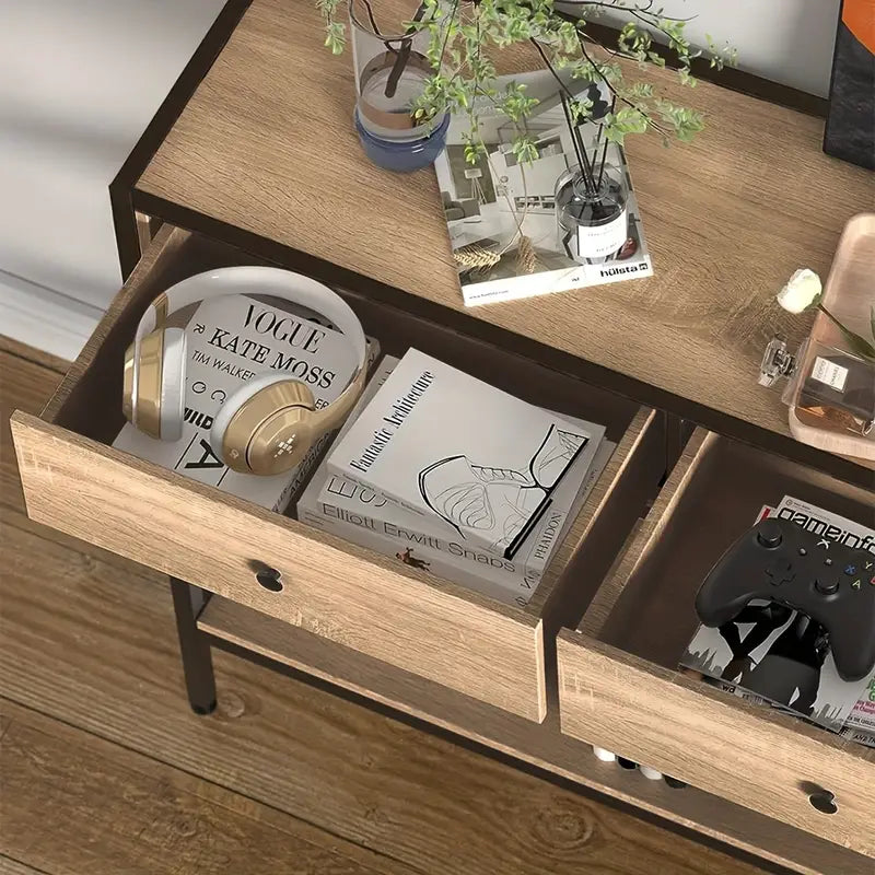 Heathfield 2 Drawer Hall Table-4