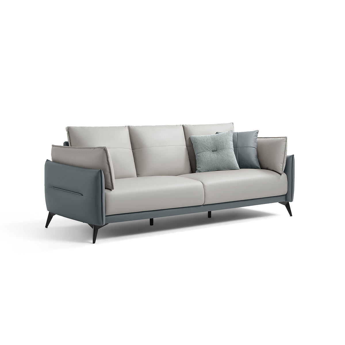Palermo Italian 3-seater Minimalist Style Sofa-3