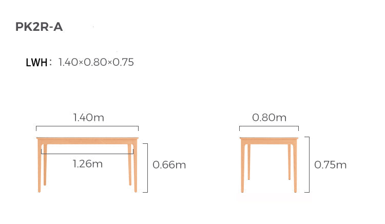 Trion Solid Wood and Slate Dining Table-4