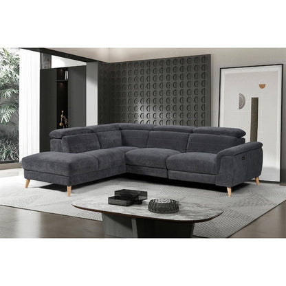 Montero Fabric Electric Corner Recliner with Chaise