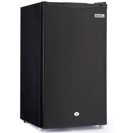 NNEMB 95L Portable Upright Fridge and Freezer 12V/24V/240V for Camping-Caravans-Black