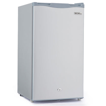 NNEMB 95L Portable Upright Fridge and Freezer 12V/24V/240V for Camping-Caravans-Silver