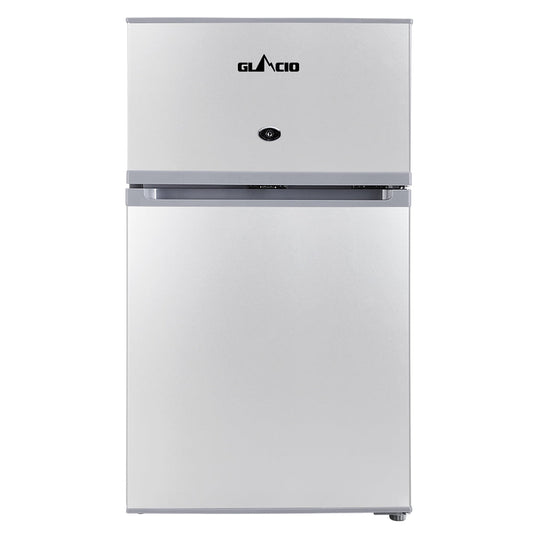 NNEDSZ 65L Portable Fridge Bar Freezer Cooler Upright 12V/24V/240V Caravan Car Silver