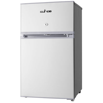 NNEDSZ 65L Portable Fridge Bar Freezer Cooler Upright 12V/24V/240V Caravan Car Silver