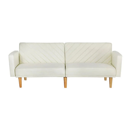 Arlo 3 Seater Sofa Bed Soft Faux Linen -Beige