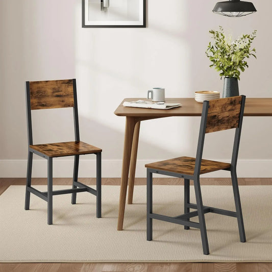 2x Eastwood Rustic Dining Chairs