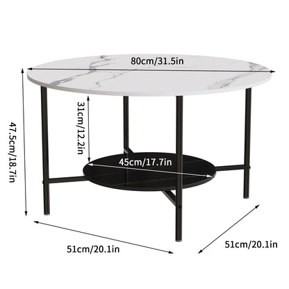Elena Stone Round Coffee Table