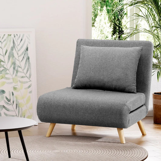 Nori Fabric Single Seater Sofa Bed