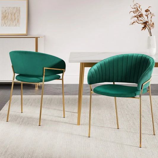 Virello Premium Velvet Dining Chair - Set of 2