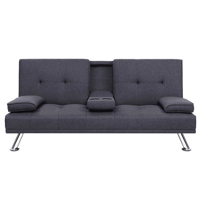 Vantura 3 Seater Fabric Dark Grey Sofa Bed