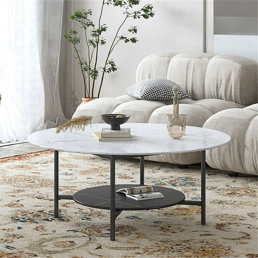 Elena Stone Round Coffee Table