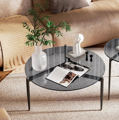 Trevia Round Glass Coffee Table