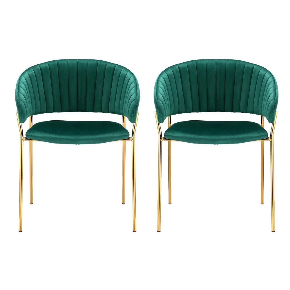 Virello Premium Velvet Dining Chair - Set of 2