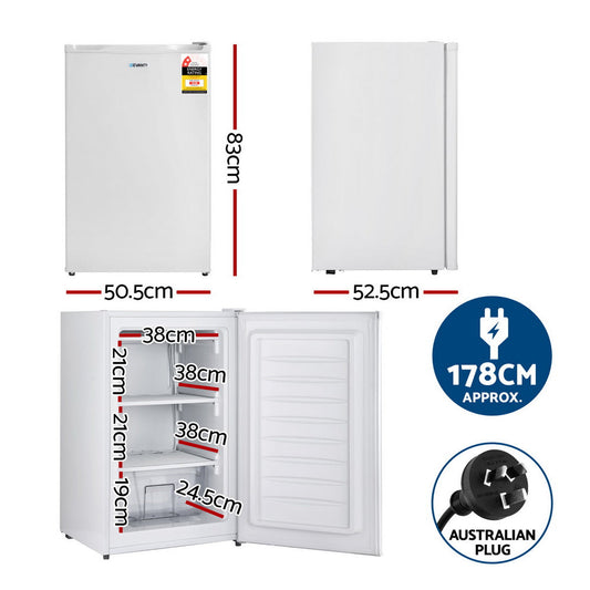 NNEDSZ Devanti 81L Upright Freezer Fridge White