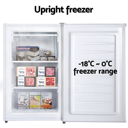 NNEDSZ Devanti 81L Upright Freezer Fridge White