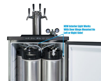 NNEDSZ Keg King - Kegmaster XL Premium Kegerator - Fridge Pack