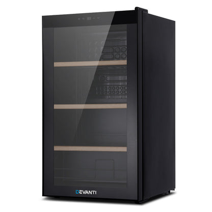 NNEDSZ 34 Bottles Wine Cooler Compressor Chiller Beverage Fridge