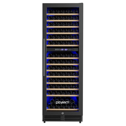 NNEDSZ Devanti Wine Fridge Cooler Dual Zone 154 Bottles