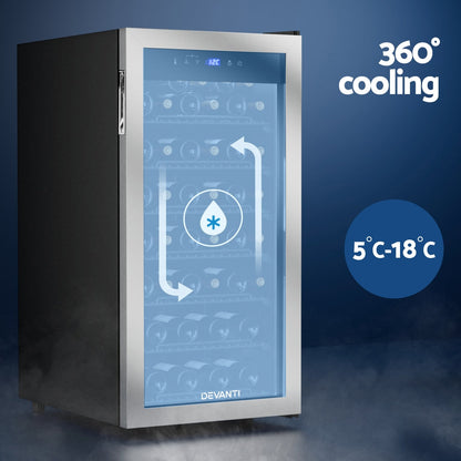 NNEDSZ Devanti Wine Fridge Cooler 42 Bottles