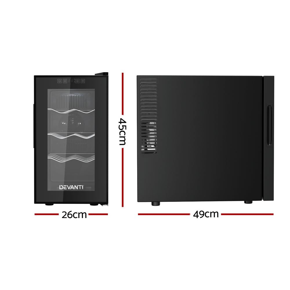 NNEDSZ Devanti Wine Fridge Cooler 8 Bottles