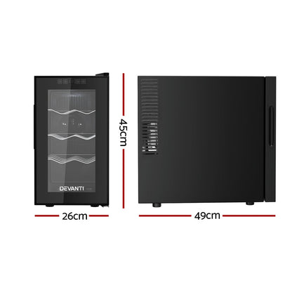 NNEDSZ Devanti Wine Fridge Cooler 8 Bottles
