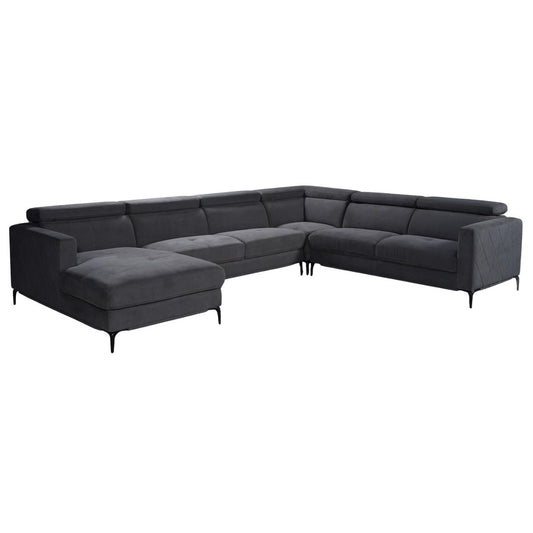 Delano Nappa Corner Lounge with Chaise