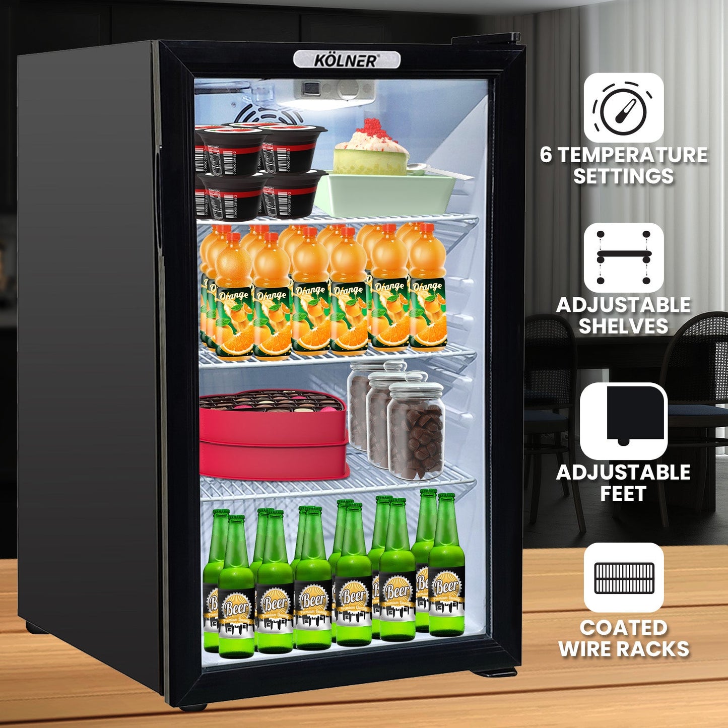 NNEDPE 100L Bar Fridge